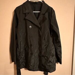 New Look Black Raincoat Peacoat